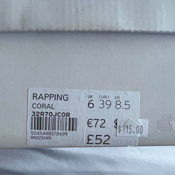 Orange Topshop Suede Heel Sandals - Picture 2 of 3